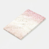 Girly Pink Glitter Glam Gold Luipaard Print Post-it® Notes (Schuin)