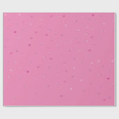 Girly Pink Glitter Glam Hearts Cadeaupapier (Vlak)