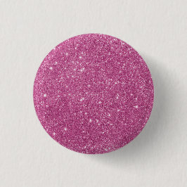 Girly Pink Glitter Glam Ronde Button 3,2 Cm