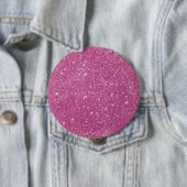 Girly Pink Glitter Glam Ronde Button 4,0 Cm (In situ)