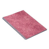 Girly Pink Glitter Glitz Leopard print Notitieboek (Rechterzijde)
