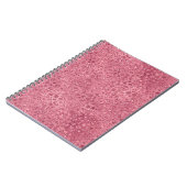 Girly Pink Glitter Glitz Leopard print Notitieboek (Linkerzijde)
