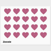Girly Pink Glitter Hart Sticker (Vel)