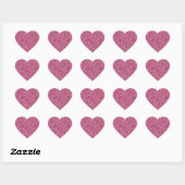 Girly Pink Glitter Hart Sticker (Vel)