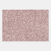Girly Pink Glitter Inpakpapier Vel (Voorkant 2)