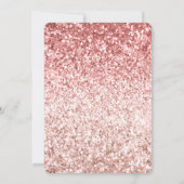 Girly Pink Glitter Kaart (Achterkant)