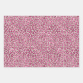 Girly Pink Glitter Leopard Print Inpakpapier Vel (Voorkant)
