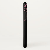 Girly Pink Glitter Lips Monogram Naam Case-Mate iPhone Case (Achterkant / rechts)