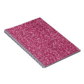 Girly Pink Glitter Notitieboek (Rechterzijde)