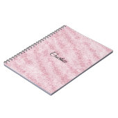 Girly Pink Glitter Notitieboek (Linkerzijde)