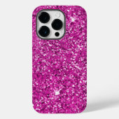 Girly Pink Glitter Ombre Sparkle Case-Mate iPhone Case (Achterkant)