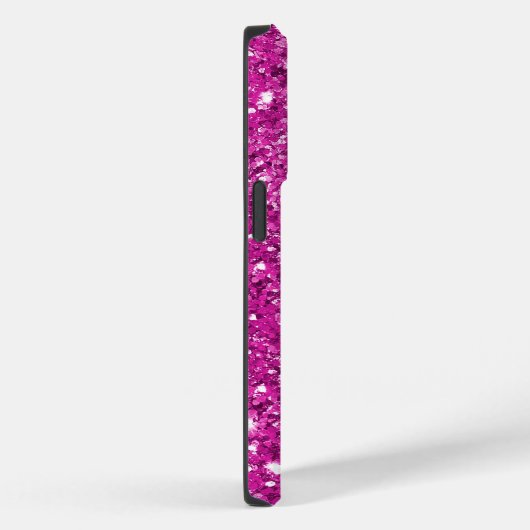 Girly Pink Glitter Ombre Sparkle Case-Mate iPhone Case (Achterkant / Rechts)