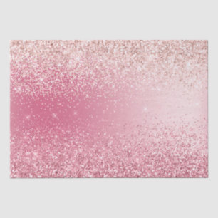 Girly Pink Glitter Ombre Tissuepapier