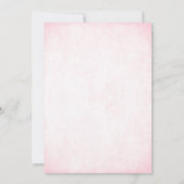 Girly Pink Glitter Pareltjes Graduation Party Kaart (Achterkant)