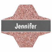Girly Pink Glitter Personalized Kinderen Voetbal (Enkel)
