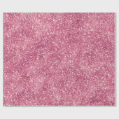 Girly Pink Glitter Sparkle Glitz   Cadeaupapier (Vlak)