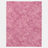Girly Pink Glitter Sparkle Glitz Fleece Deken (Voorkant)