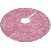 Girly Pink Glitter Sparkle Glitz Kerstboom Rok (Gekanteld)