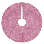 Girly Pink Glitter Sparkle Glitz Kerstboom Rok (Voorkant)
