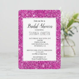 Girly Pink Glitter Sparkle Kaart