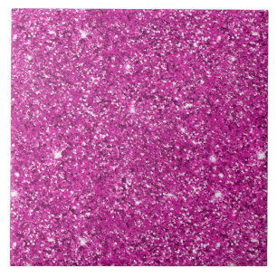 Girly Pink Glitter Sparkle Tegeltje