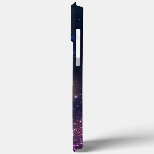 Girly Pink Glitter Sparkly Monogram Case-Mate iPhone Case (Achterkant / Links)