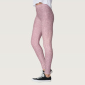 Girly Pink Glitter textuur Leggings (Links)