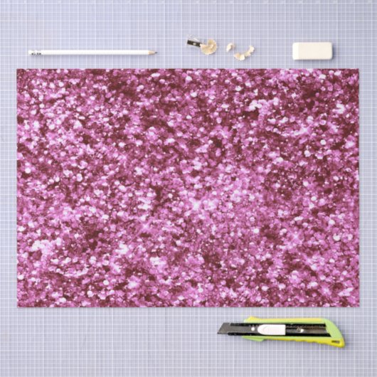 Girly Pink Glitter Tissuepapier (Craft)