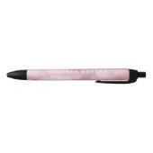 Girly Pink Glitter Trendy Black Ink Pen (Bodem)