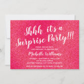 Girly Pink Glitter | Vertrouwelijke feestdag Kaart (Voorkant)