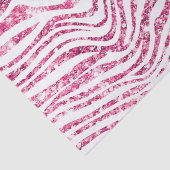 Girly Pink Glitter Zebra Tissuepapier (Detail)