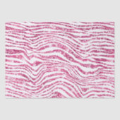 Girly Pink Glitter Zebra Tissuepapier (Voorkant)