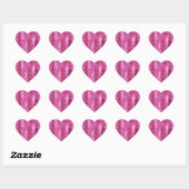 Girly Pink Glitz Glitter Hart Sticker (Vel)