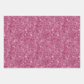 Girly Pink Glitz Glitter Inpakpapier Vel (Voorkant 2)