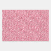 Girly Pink Glitz Glitter Inpakpapier Vel (Voorkant)