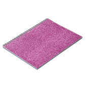 Girly Pink Glitz Glitter Notitieboek (Linkerzijde)