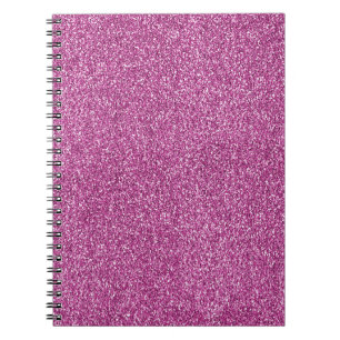 Girly Pink Glitz Glitter  Notitieboek