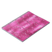 Girly Pink Glitz Glitter Notitieboek (Linkerzijde)