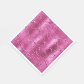 Girly Pink Glitz Glitter Servet (Hoek)