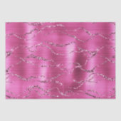 Girly Pink Glitz Glitter Tissuepapier (Voorkant)