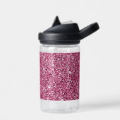 Girly Pink Glitz Glitter Waterfles (Links)