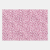 Girly Pink Glitzy Glam Glitter Leopard Print Inpakpapier Vel (Voorkant 2)