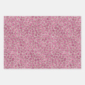 Girly Pink Glitzy Glam Glitter Leopard Print Inpakpapier Vel (Voorkant)