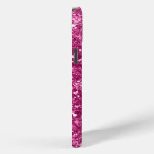 Girly Pink Glitzy Glitter Case-Mate iPhone Case (Achterkant / Rechts)