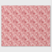 Girly Pink Glitzy Glitter Giraffe Print Cadeaupapier (Vlak)