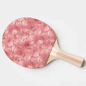 Girly Pink Glitzy Glitter Giraffe Print Tafeltennisbatje (Zijkant)