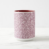Girly Pink Glitzy Glitter Mok (Midden)