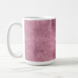 Girly Pink Glitzy Glitter Sparkle gepersonaliseerd Koffiemok