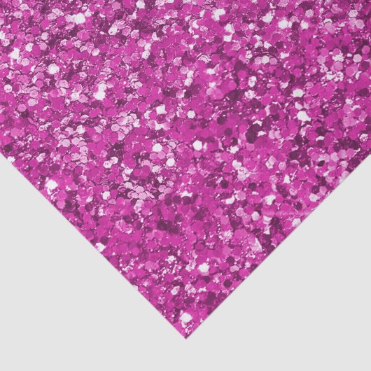 Girly Pink Glitzy Glitter Tissuepapier (Detail)