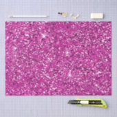 Girly Pink Glitzy Glitter Tissuepapier (Craft)